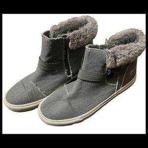 Gray Slip on ankle boots.   Very lightly used.